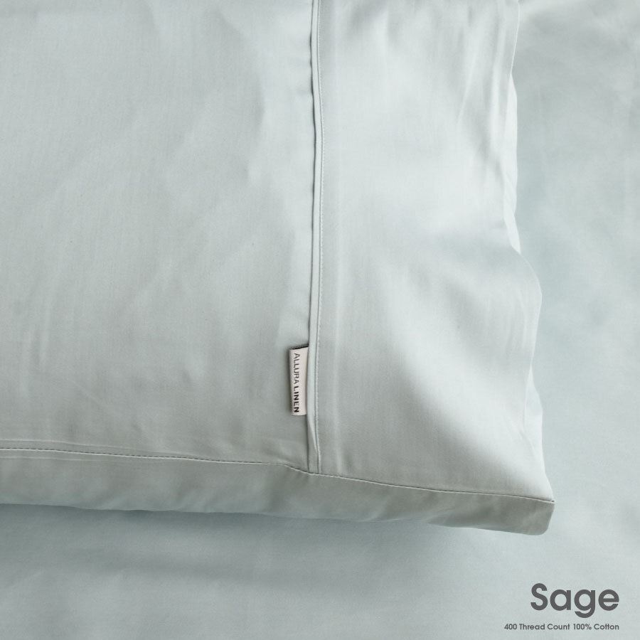 400 Thread Count Sheet set Sage Double Bed