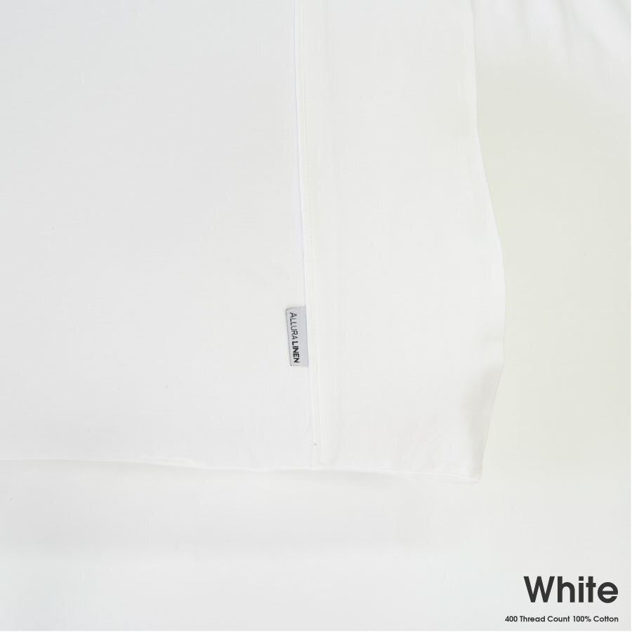 400 Thread Count Sheet set White King Single Bed
