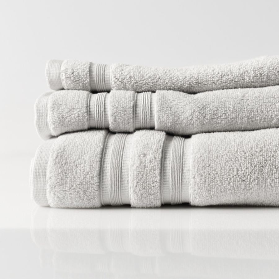 Cotton Towel Range Silver [SIZE: Face Washer]