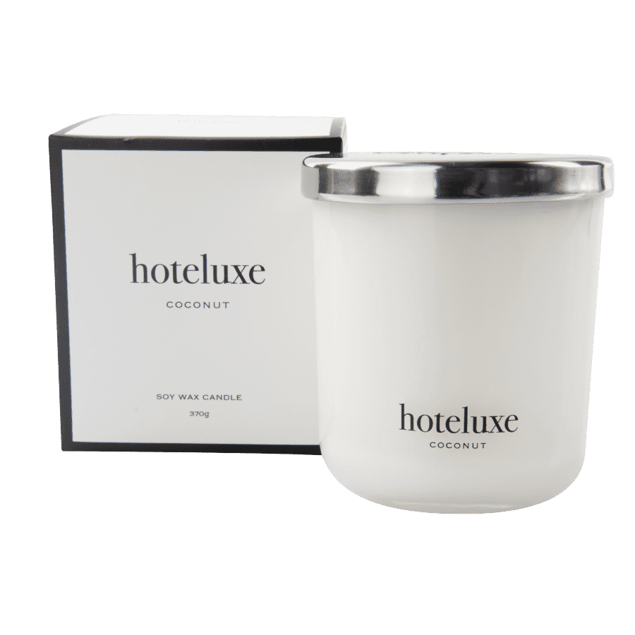 Hoteluxe Soy Wax Candle 370g Coconut