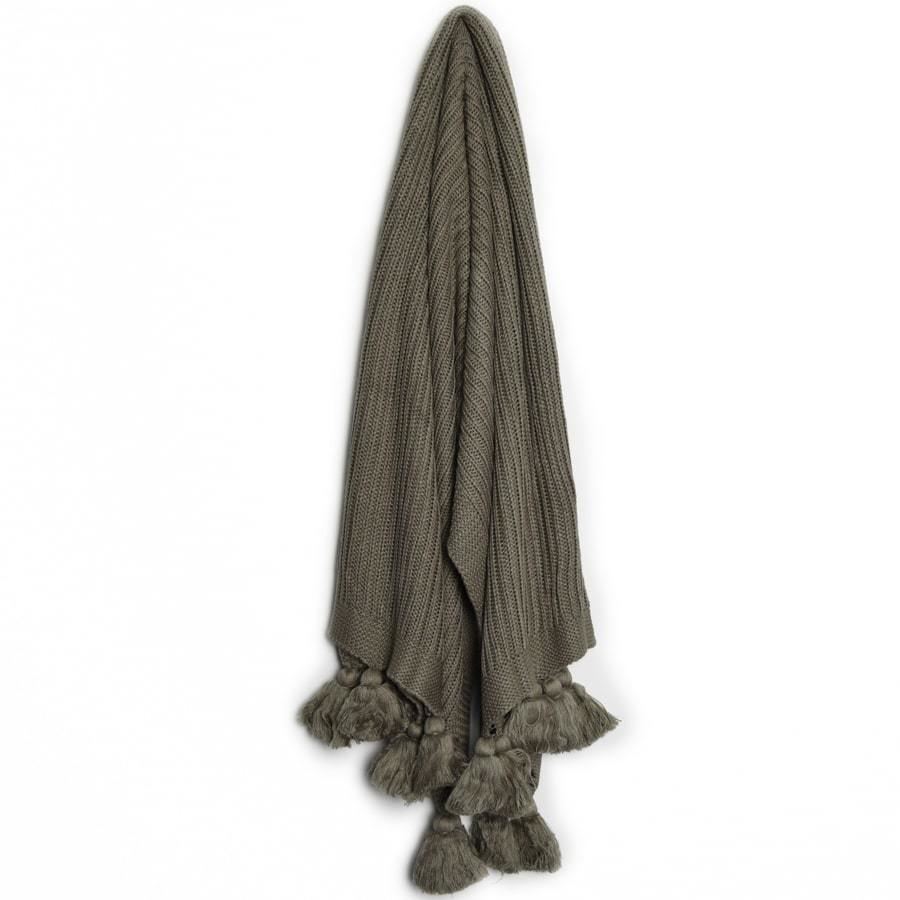 Dylan Acrylic Throw Taupe