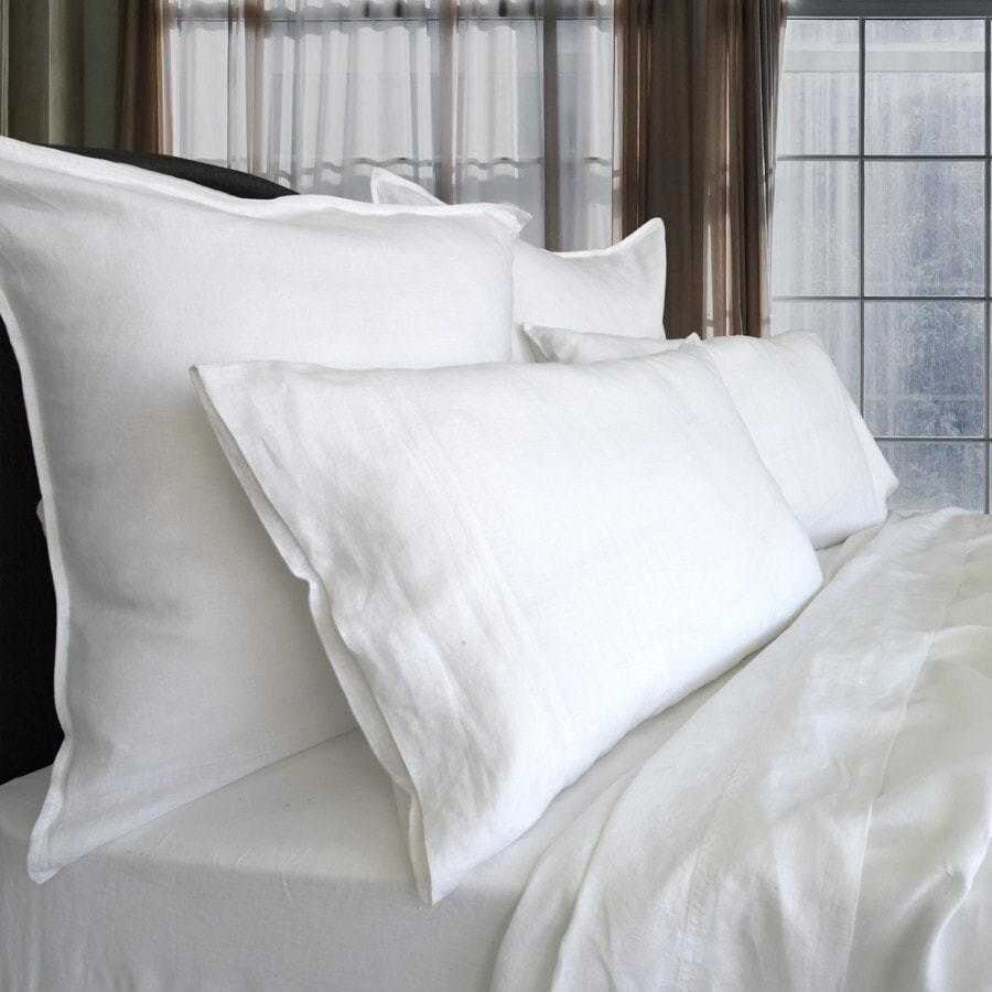 Vintage Washed Linen King Size Pillowcase