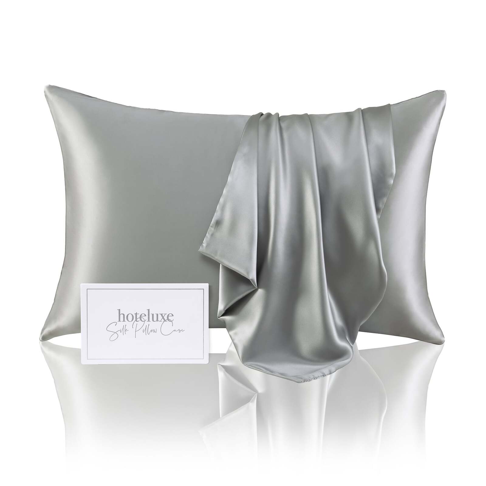 Silk Pillowcase Silver