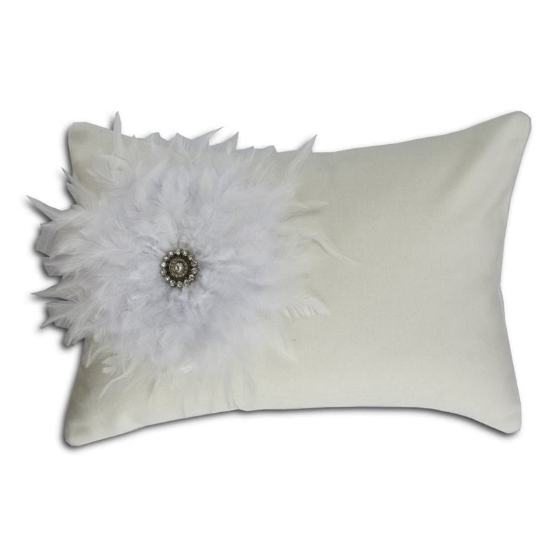 Trinity Oblong Cream/White Cushion