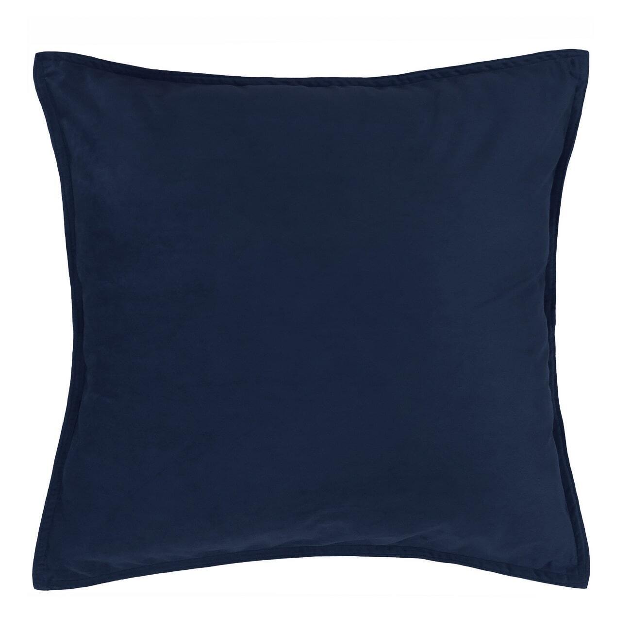 Velvet European Pillowcase Navy