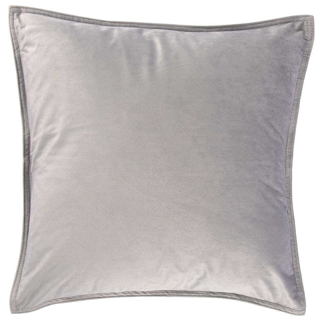 Velvet European Pillowcase Silver
