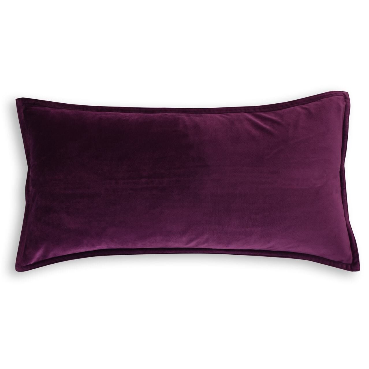 Velvet Cushion Oblong Purple
