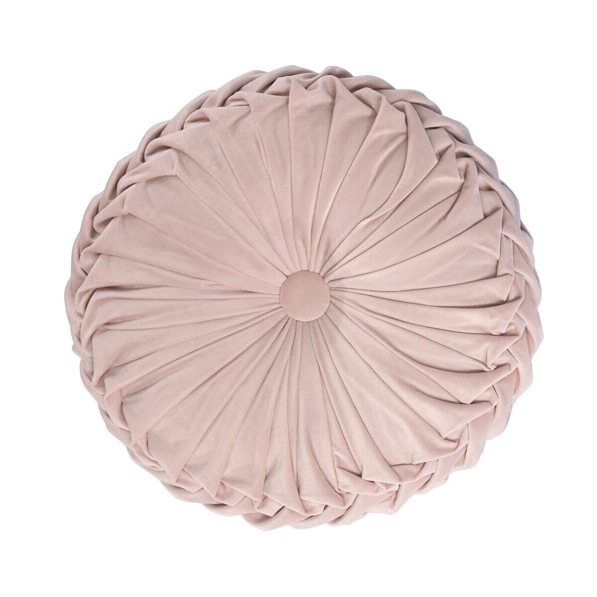 pink round cushion