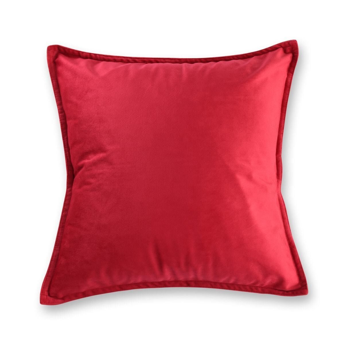 Velvet Cushion Square Red