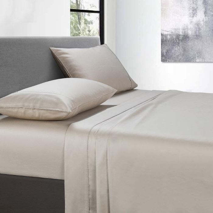 400 thread count fitted sheet linen - Manchester Collection