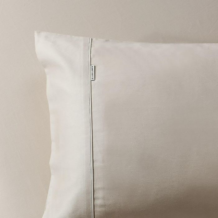 Linen pillowcase from bed sheet set