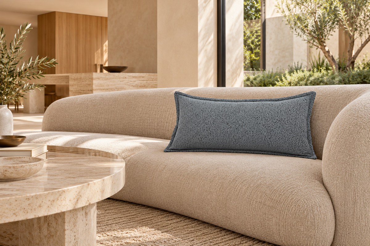 Pascal Breakfast Cushion Slate — living room styling