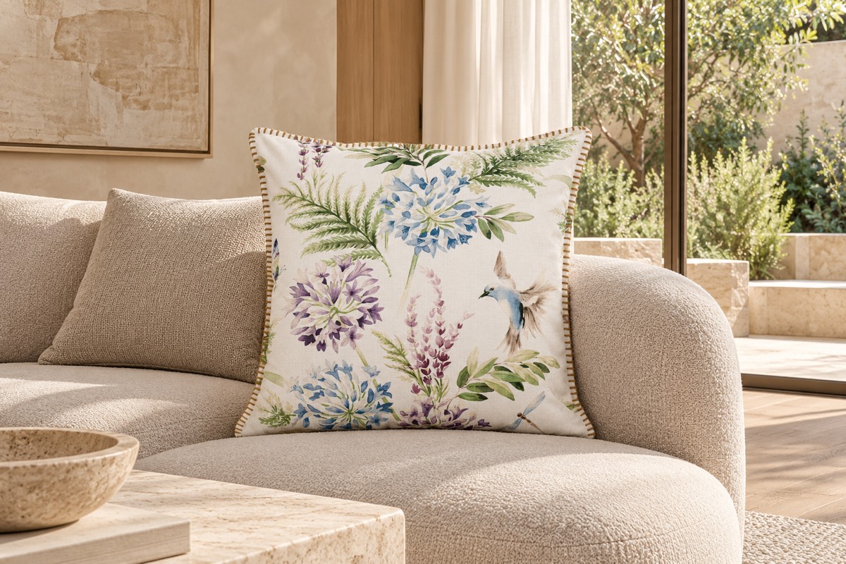 Rough Cushion — living room styling