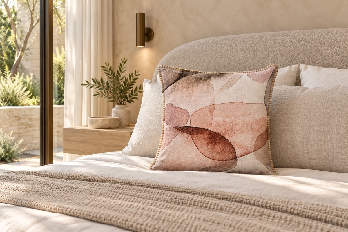 Oxford Cushion — bedroom styling
