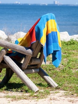 vibrant colors beach towels