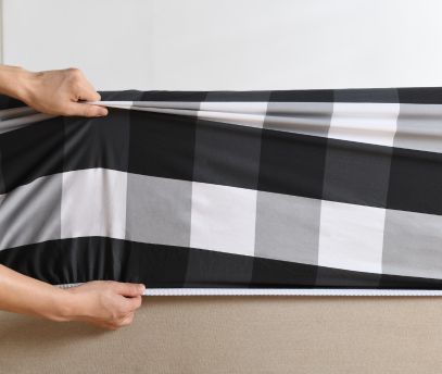 Fitted sheet on a mattress