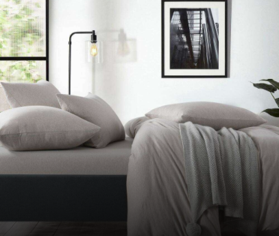 Soft neutral bed sheets