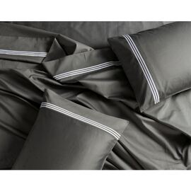 Ritz 1000 TC Embroidered Charcoal Sheet Set