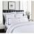 Ambassador 1000 TC Embroidered White/Navy Sheet Set