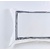 Ambassador Embroidered King Size Pillowcase -1000 TC White with Navy