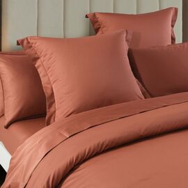 Soho 1000 Thread Count European Pillowcase Rust