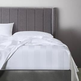 Bespoke 1200TC Fitted Sheet White Queen Bed