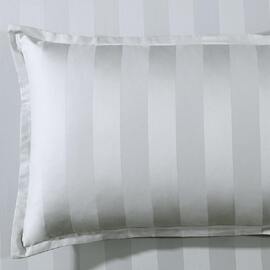 Bespoke 1200TC Silver Tailored Standard Pillowcase Pair