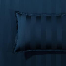 Bespoke 1200TC Navy Tailored Standard Pillowcase Pair