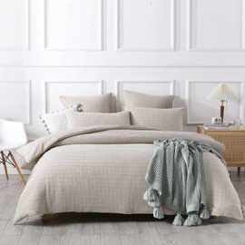 Jax Chunky Waffle Linen Quilt Cover Set [SIZE: Super King Bed]