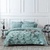 Jax Chunky Waffle Blue Quilt Cover Set