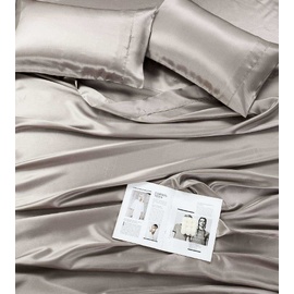 Satin Sheet Set King Bed Mocha
