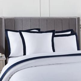 Plaza Navy European Pillowcase