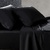 Soho 1000 Thread Count Black [Size: King Bed Flat Sheet]