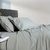 Soho 1000 Thread Count Silver Flat Sheet