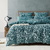 Blake Teal Velvet Quilt Cover Set