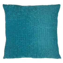 Velvet Crinkled European Pillowcase Aqua
