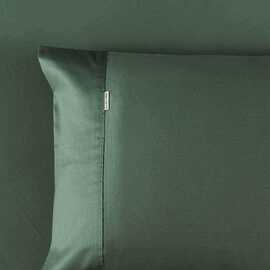 King Size Pillow Case - 400 Thread Count Forest Green