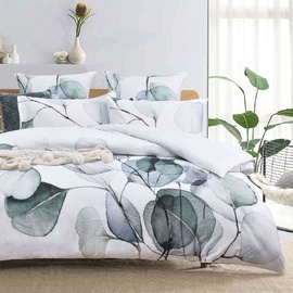 Fawn Green Quilt Cover Set [SIZE: Double Bed]