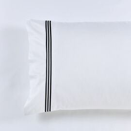 Ambassador 1000 TC Embroidered Sheet Set Black [SIZE: Queen Bed Extra Depth]