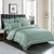 Ambassador 1000 TC Embroidered Sea Green Quilt Cover Set