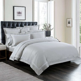 Ambassador 1000 TC Embroidered Pearl Silver [SIZE: Tailored Standard pillowcase]