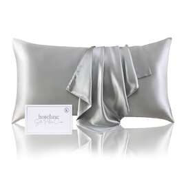 Silk King Size Pillowcase Silver