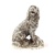 Decorative Dog Sculpture Nickel Antique Finish (RK2025)