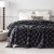 Teddy Mink Blanket Charcoal