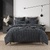 Windsor Charcoal Quilt Cover Set