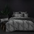 Jaxon Quilt Cover Set Charcoal