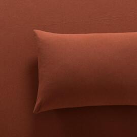 Jersey Pillowcase Standard PAIR Rust