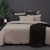 Jersey Quilt Cover Set Mocha