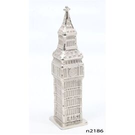 Big Ben Silver Figurine, 35 cm tall
