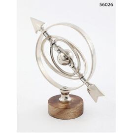 Armillary Wood Base 16.5cm
